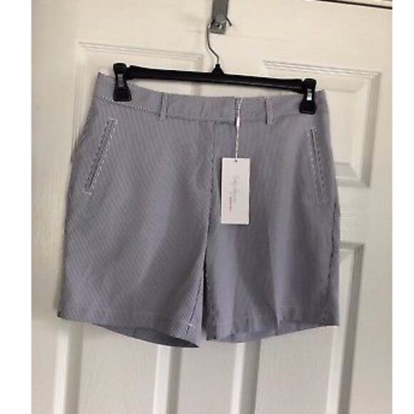 NWT Lady Hagen Essentials Striped Shorts - Size 6 - Picture 1 of 3